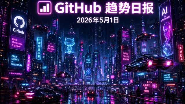 📊 GitHub 趋势日报 — 2026-05-01