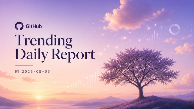 📊 GitHub 趋势日报 — 2026-05-03