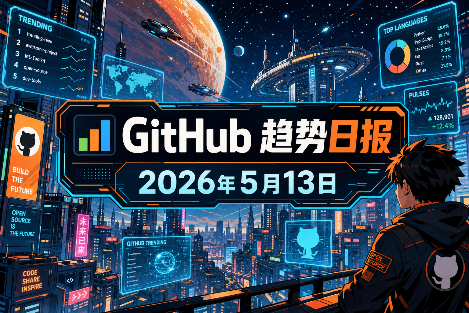📊 GitHub 趋势日报 — 2026-05-13